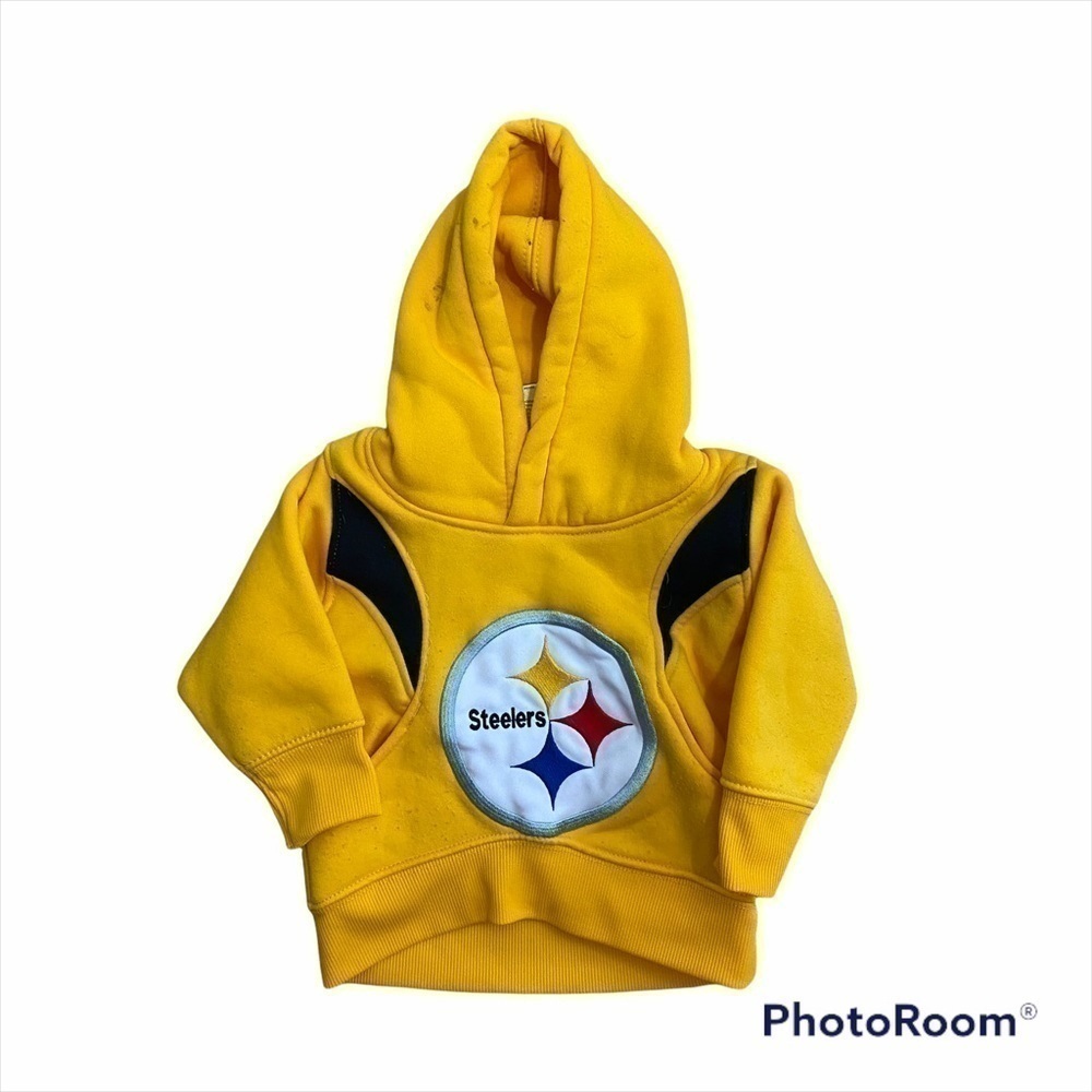 Steelers Hooded Sweatshirt 18 months Gold Black NFL Football